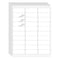 Batrical 1 x 258 Address Labels 900 Labels Sticker Paper for LaserInk Jet Printer mailing Labels 8511 White 30 per Sheet