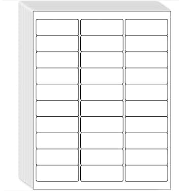 MPRT 1 x 258 Shipping Address Labels 3000 Label Stickers Paper for LaserInkjet Printer 30 per Page Printable Mailing Labels Matte 100 Sheets