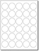 Desktop Publishing 15 Round White Adhesive Labels 30 per Sheet Printable with InkjetLaser 10 Sheets 300 Labels