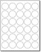Desktop Publishing 15 Round White Adhesive Labels 30 per Sheet Printable with InkjetLaser 10 Sheets 300 Labels