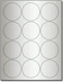 Desktop Publishing 2 12 Round Silver Foil Labels for Laser Printers 10 Sheets 120 Labels