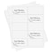 Batrical 24 Shipping Labels 300 Labels Sticker Paper for LaserInk Jet Printer mailing Labels 8511 White 10 per Sheet