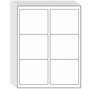 MPRT 313 x 4 Shipping Address Labels 600 Label Stickers Paper for LaserInkjet Printer 6 per Page Printable Mailing Labels FBA Box Labels Matte 100 Sheets