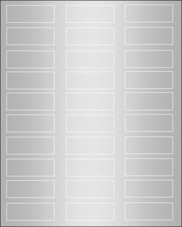 Desktop Publishing 34 x 2 14 Silver Foil Labels for Laser Printers 10 Sheets 300 Labels