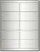 Desktop Publishing 4 x 2 Silver Foil Labels for Laser Printers 10 Sheets 100 Labels