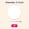 TownStix 40 Sheets 15 inch Round Circle Labels White Printable Stickers for LaserInkjet Printers 85 x 11 inch Letter Sheets