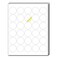 TownStix 40 Sheets 15 inch Round Circle Labels White Printable Stickers for LaserInkjet Printers 85 x 11 inch Letter Sheets