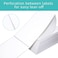 MPRT 4x6 Thermal Labels Fanfold Direct Thermal Shipping Labels Perforated White Lable Paper 1 Stacks 1000 Labels Compatible with Zebra Rollo MUNBYN iDRPT Printers