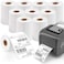 EXTRIC 4X6 Thermal Labels Shipping Labels Strong Adhesive Thermal Label 4X6 for Printer 10 Rolls 250 LabelRoll Compatible with Rollo Zebra Desktop Printers