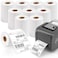 EXTRIC 4X6 Thermal Labels Shipping Labels Strong Adhesive Thermal Label 4X6 for Printer 10 Rolls 250 LabelRoll Compatible with Rollo Zebra Desktop Printers