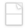 EcoSwift 70 Half Sheet Shipping Mailing Labels 85 x 55 inches Self Adhesive Blank White for Ebay PayPal USPS FedEx UPS Laser Inkjet Printer