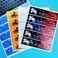 ILKPAPIE 75 Labels 28 Printable Glossy White Water Bottle Labels Waterproof Vinyl Stickers Blank Wraparound Rectangle Sheet for InkjetLaser Printer