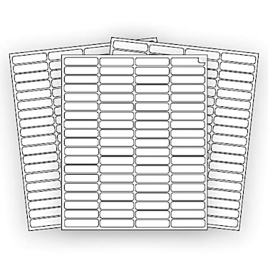 EcoSwift 8000 Shipping Labels 1 34 x 12 inches Mailing Address Return Inventory Blank White Self Adhesive for Laser Inkjet Printer 175 x 05