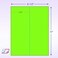 NextDayLabels 812 x 11 Neon Color High Light Fluorescent Labels for Laser Inkjet Printer Green Fluorescent 414 x 11 2 Per Page 50 Labels