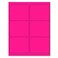 NextDayLabels 812 x 11 Neon Color High Light Fluorescent Labels for Laser Inkjet Printer Pink Fluorescent 4 x 313 6 Per Page 150 Labels