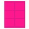 NextDayLabels 812 x 11 Neon Color High Light Fluorescent Labels for Laser Inkjet Printer Pink Fluorescent 4 x 313 6 Per Page 150 Labels