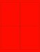 NextDayLabels 812 x 11 Neon Color High Light Fluorescent Labels for Laser Inkjet Printer Red Fluorescent 4 x 5 4 Per Page 100 Labels