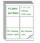 OausTect 81645164 6 Up Shipping Address Labels 333 X 4 FBA SKU Barcode Label for InkjetLaser Printer 500 Sheet 3000 Labels
