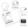 MBLABEL 85 x 55 Address Labels Half Sheet Shipping Labels 25 Sheets Self Adhesive Mailing Labels for Laser Inkjet Printers 50 Labels