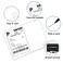 MBLABEL 85 x 55 Address Labels Half Sheet Shipping Labels 25 Sheets Self Adhesive Mailing Labels for Laser Inkjet Printers 50 Labels