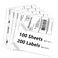 9527 Product 85 x 55 Half Sheet Self Adhesive Shipping Labels for Laser Inkjet Printers Easy to Peel Label 100 Sheet 85 x 11 Address Labels 2 Labels per Sheet 200 Labels