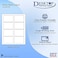 Desktop Publishing Adhesive Name Tag Stickers 8 Labels per Sheet 3 38 x 2 13 25 Sheets 200 Labels White Matte Finish Printable Badges for InkjetLaser Printers