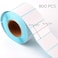 AIEX 800 Pieces Self Adhesive Label Sticker Blank Rectangle Mailing Address Thermal Label On Roll Note Mark for Office Kitchen Inkjet Printer 5x3cm197x118