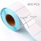 AIEX 800 Pieces Self Adhesive Label Sticker Blank Rectangle Mailing Address Thermal Label On Roll Note Mark for Office Kitchen Inkjet Printer 5x3cm197x118