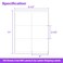 AveneMark 100 Sheets 600 Labels Shipping Address Labels 6 up 313 x 4 Quick to Peel Stickers Paper for Laser Inkjet Printers Printable Mailing Labels Stickers 6 Labels per Page Sheet