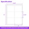 AveneMark 100 Sheets 600 Labels Shipping Address Labels 6 up 313 x 4 Quick to Peel Stickers Paper for Laser Inkjet Printers Printable Mailing Labels Stickers 6 Labels per Page Sheet