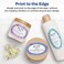 Avery Easy Peel PrintToTheEdge Permanent InkjetLaser Oval Labels 22804 1 12 x 2 12 Glossy White Pack Of 180