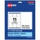 Avery Matte White Rectangle Labels Sure Feed Technology 2 x 258 3750 Matte White Printable Labels