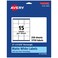 Avery Matte White Rectangle Labels Sure Feed Technology 2 x 258 3750 Matte White Printable Labels