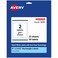 Avery Matte White Rectangle Labels Sure Feed Technology 8 x 35 50 Matte White Printable Labels