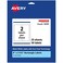 Avery Matte White Rectangle Labels Sure Feed Technology 8 x 35 50 Matte White Printable Labels