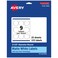 Avery Matte White Round Labels Sure Feed Technology 25 Diameter 225 Matte White Printable Labels
