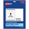 Avery Matte White Round Labels Sure Feed Technology 25 Diameter 225 Matte White Printable Labels