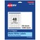 Avery Matte White Square Labels Sure Feed Technology 1 x 1 12000 Matte White Printable Labels