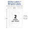 Avery Printable CD Labels Matte White Permanent Adhesive Laser Printable 40 Blank CD 80 Blank Spine Stickers Great for DVD PC Discs and More 5692