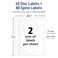 Avery Printable FullFace CD Labels Matte White Permanent Adhesive LaserInkjet Printable 40 Disc 80 Spine Labels Ideal for CDs DVDs PC Discs Media Projects More 8960