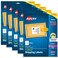 Avery Printable Shipping Labels Sure Feed Technology 313 x 4 White LaserInkjet Printable 60 Blank Mailing Labels per Pack 300 Total 5 Packs of 15264