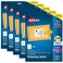 Avery Printable Shipping Labels Sure Feed Technology 313 x 4 White LaserInkjet Printable 60 Blank Mailing Labels per Pack 300 Total 5 Packs of 15264