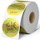BESTIKER 2 Inch Circle Holographic Thermal Sticker Labels Gold 400pcs Printable Round Thermal Printer Stickers Waterproof SelfAdhesive Labels for Small Business Logo DesignThanks Card
