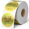 BESTIKER 2 Inch Circle Holographic Thermal Sticker Labels Gold 400pcs Printable Round Thermal Printer Stickers Waterproof SelfAdhesive Labels for Small Business Logo DesignThanks Card