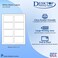 Desktop Publishing Blank Printable Adhesive Name Tag Stickers 3 38 x 2 13 InkjetLaser Compatible 8 per Sheet 10 Sheets 80 Total Adhesive Name Tag Labels White Matte Finish