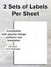 Blank Labels CDDVD Label Full Face Qty 200 Disc 400 Spine 100 Sheets Total Permanent White Matte Inkjet Laser Compatible Customizable Printable Blank Label