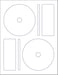 NextDayLabels CDDVD Matte Finish White LaserInkJet Labels 50 Sheets 100 Labels