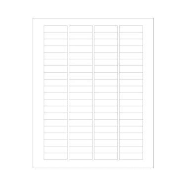 ChromaLabel 050 x 175 Inch Printable Labels Compatible with Laser and Inkjet Printers 2000 Stickers per Pack 25 Sheets White