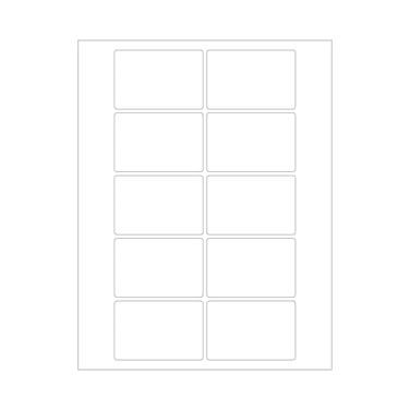 ChromaLabel 2 x 3 Inch Square Label Printable White Labels Stickers Compatible with Laser and Inkjet Printers 250 Printable Label Stickers White