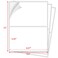 Coopaty Half Sheet Shipping Labels 85 x 55 Sticker Labels for Laser Ink Jet Printers 2 Per Page Self Adhesive Mailing Labels for Packages 100 Sheets 200 Labels